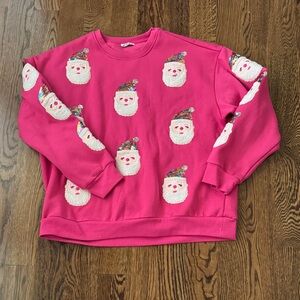 Sequin Santa Sweatshirt